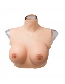 Breastplate silicone integrated torso for transvestites