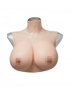 Buste faux seins en silicone intégrée réaliste pour les travestis