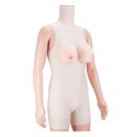 Light Color Silicone Body Suit Naked Breast Vagina