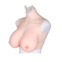 Light Skin Silicone Breast forms High Collar