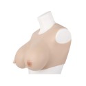Buste faux seins pour femme 100% silicone sans col boonet F/G