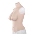 D-Cup Medium Skin Crop Top 100% Silicone Breastplate