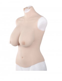 女装絶好品　E カップ 高級シリコン乳房　皮膚と一体性