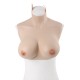 Polyester Filling D-cup Half Torso Silicone Breastplate