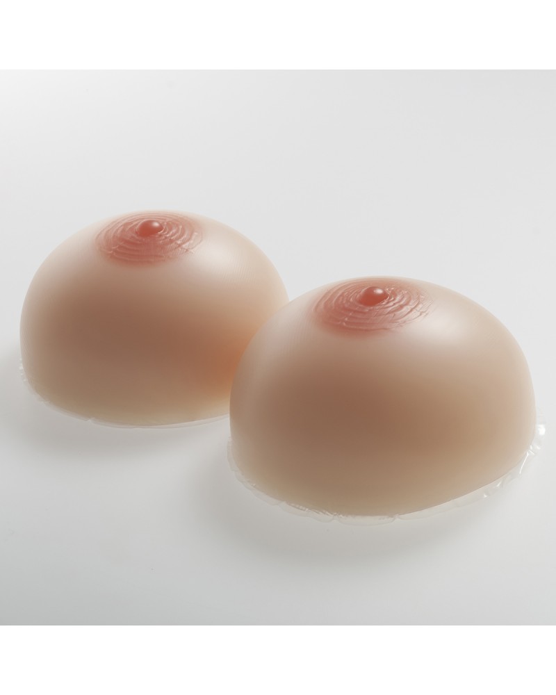 Pair of Silicone Breast Forms Round Shape