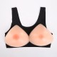 There Triangle Padded Bra Silicone Bresat Forms Set