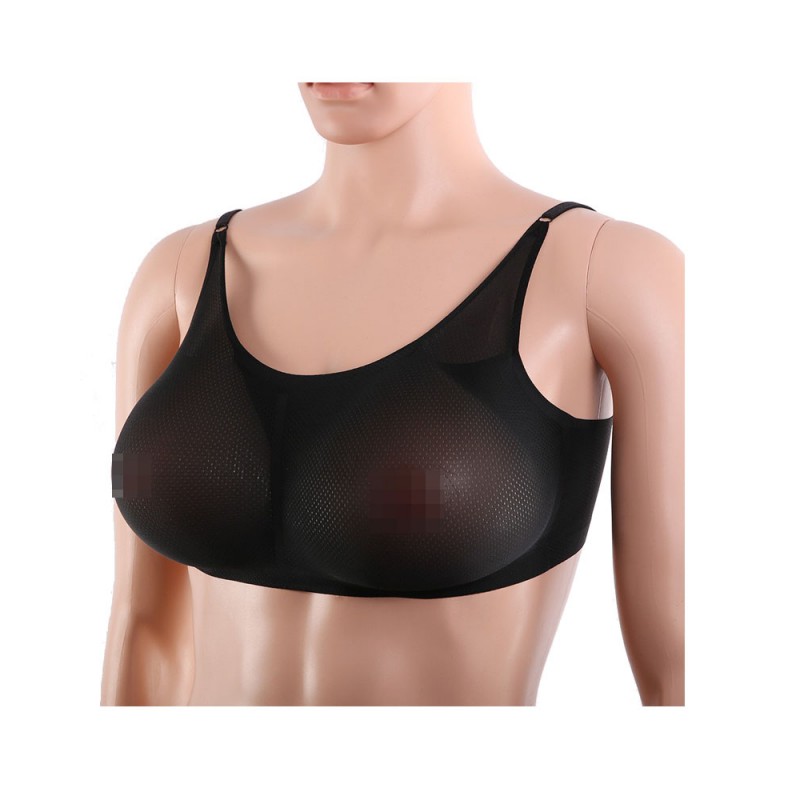 Cross-dressing bra there triangle silicone breast forms & bra set - Super X  Studio