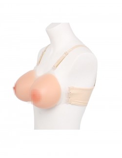 Fausse poitrine silicone bretelles prothèse faux seins