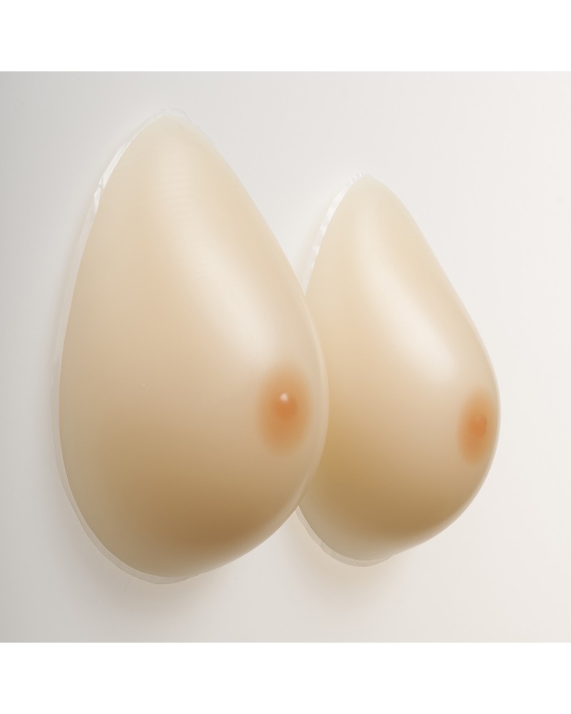 Prothèse mammaire silicone post-mastectomie transparent 