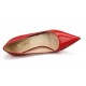 Red coated high heels pointed toe