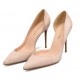 Nude suede heel pumps wide width heels