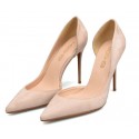 Nude suede pumps wide width heels