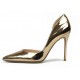 Patent gold heels pumps wide width heels