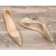 Gold sparkly shoes heels for prom