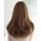 Long synthetic curly wig bangs 55 cm