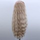 Curly blonde lace front long wigs