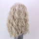 Long curly lace front blonde wig