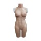 Thin female Body Suit Silicone Breast plate Vagina Naked