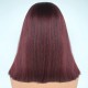 Perruque rouge cheveux droite longueur moyenne