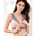 Zip Front Pink Color Pocket Bra for Silicone Breast Forms