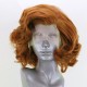 Gold lace front curly blonde hair wig