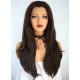 Brown lace front wig synthetic hair