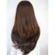 Brown lace front wig synthetic hair