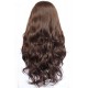 Brown synthetic lace front wig