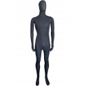 Black Silk Lycra Unisex Full Body Suit
