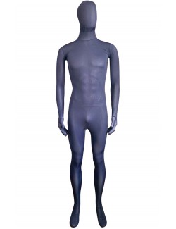 Oxford Blue Color Silk Span Unisex Full Body Suit