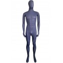Oxford Blue Color Silk Span Unisex Full Body Suit