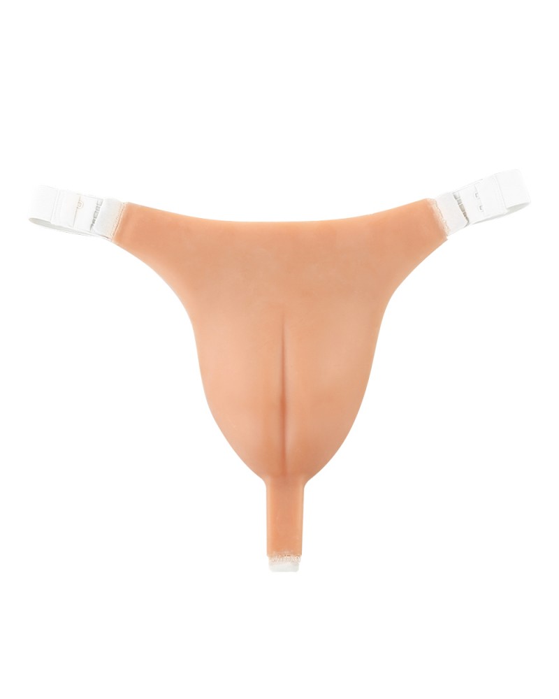 Prothèse vaginale silicone bande élastique blanche