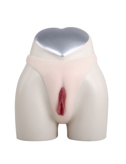 Realistic artificial vagina thong middle color