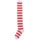 White&Red Striped Over-the-Knee Socks