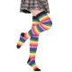 Imperial Rainbow Striped Thigh High Socks