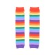 Rainbow Striped Over-the-Knee Socks & Fingerless Sleeve Set