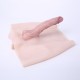 Silicone Penis Prosthesis Solid Lifelike FTM white skin color