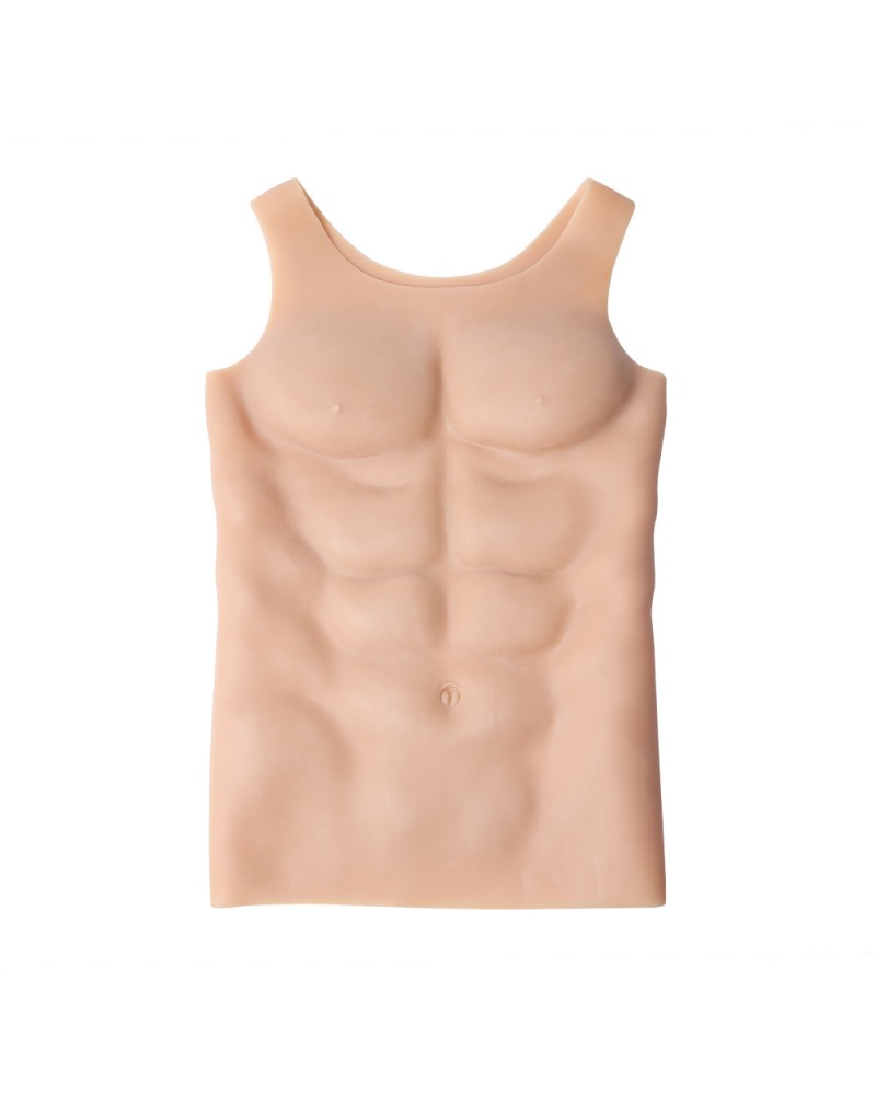 Buy Men Fake Chest Muscle Body Shaper Vest Realistic Silicone