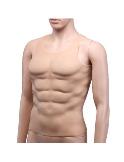 Peau moyenne gilet silicone poitrine masculine spéctacle 