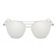 Silver retro frame sunglasses low cost