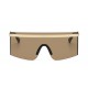 Unisex square sunglasses brown lens