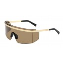 Unisex square sunglasses brown lens