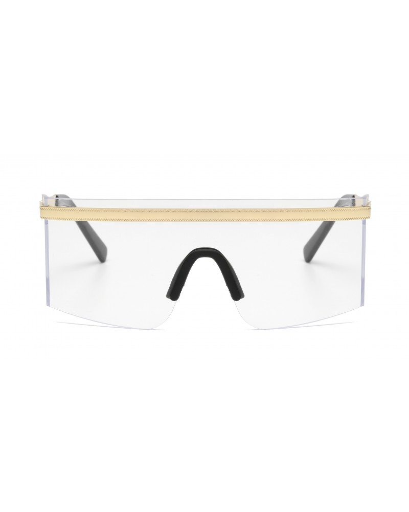 Unisex square glasses transparent lens