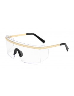 Unisex square glasses transparent lens