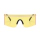 Square sunglasses yellow lens retro brand designer