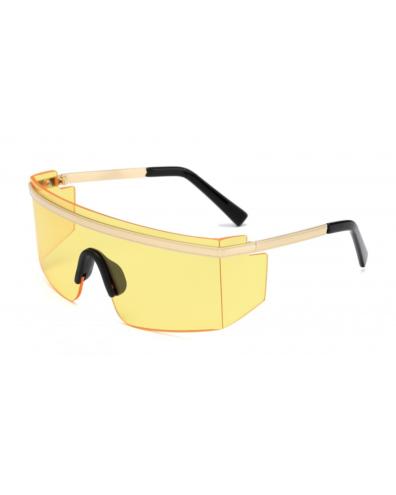 Stoffelijk overschot alliantie Ellendig Square sunglasses yellow lens retro brand designer - Super X Studio
