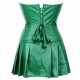Green Retro Palace Gothic Strapless Strap Body Corset Dress