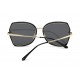 Black lens gold frame designer sunglasses
