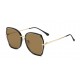 Brown lens gold frame designer sunglasses