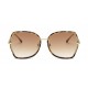 Gradient lenses sunglasses leopard frame